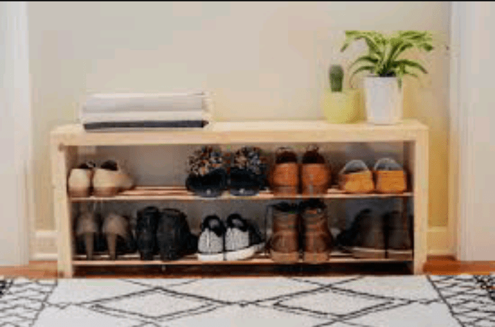 DIY shoe rack