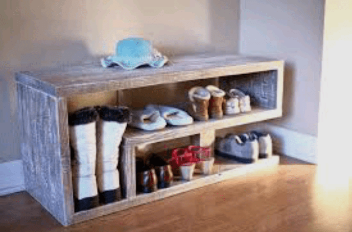 DIY shoe rack