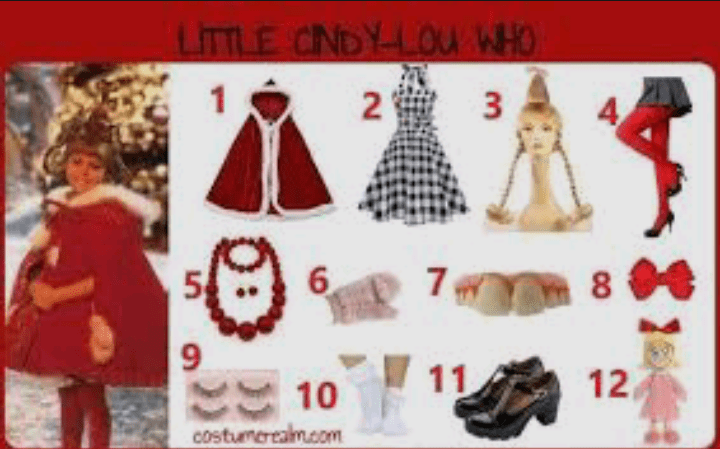 cindy lou who costume DIY