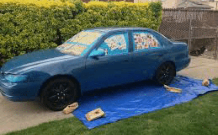 how to DIY paint a car