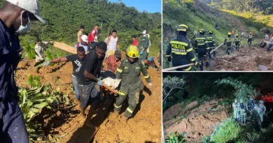 At least 23 killed after landslide crushes cars in Colombia