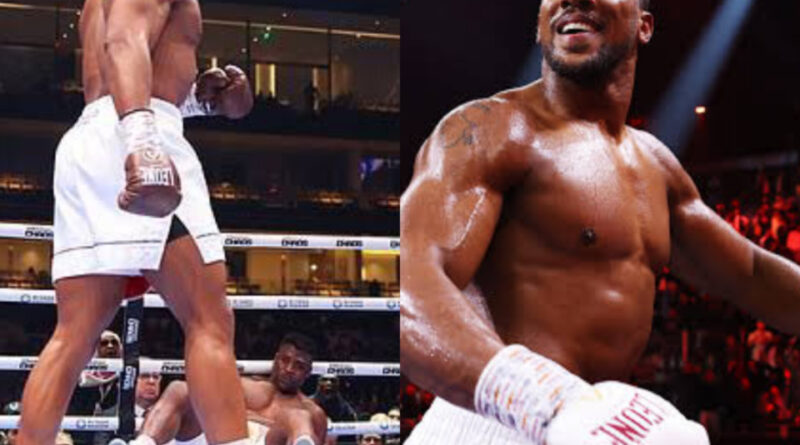 Anthony Joshua obliterates Francis Ngannou with brutal knock out in 2nd round (videos)