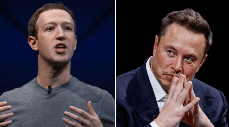 Mark Zuckerberg moves ahead of Elon Musk on richest list for the first time in four years after Tesla stock price falls