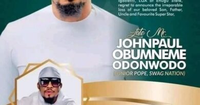 Go and ask his brother – Movie producer Stanley Nwoko tells Nigerians asking why ‘Husband’ was not included in Jnr Pope’s obituary
