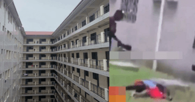 Cleaner jumps from the 7th floor when caught trying to rape a student