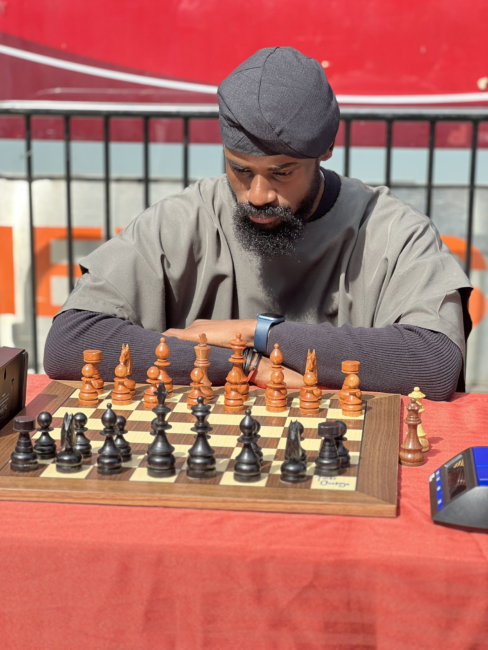 Nigerian chess champion, Tunde Onakoya breaks the Guinness World Record for the longest chess marathon