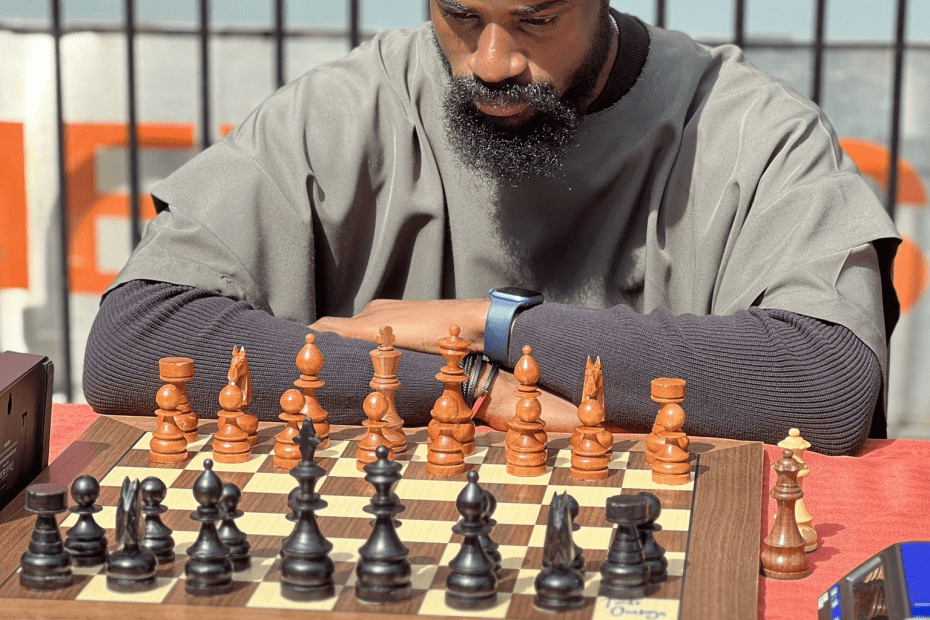 Nigerian chess champion, Tunde Onakoya breaks the Guinness World Record for the longest chess marathon
