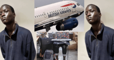 Ghanaian man arrested for trying to sneak into London-bound airplane