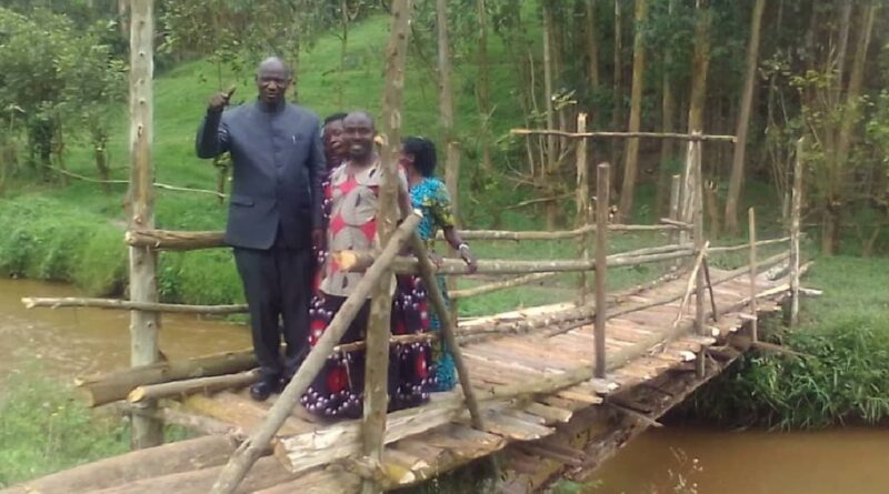 "Shame on you" Ugandan Senator gets called out after proudly showing off bridge he constructed for his constituents