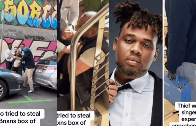 Police arrest man who allegedly tried to steal singer Bnxn’s multimillion Naira jewelry box in Barcelona (video)