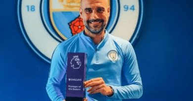 Pep Guardiola wins EPL Manager Of The Season Award