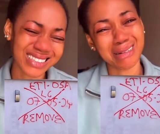 Lady weeps as she recounts how a property her family purchased in Lagos in February got demolished two months after (video)