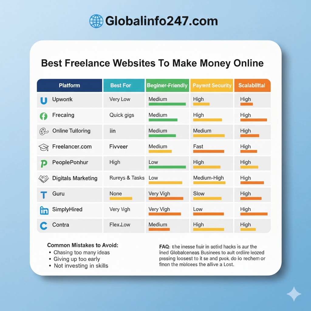 Best Freelance Websites to Start Making Money Online