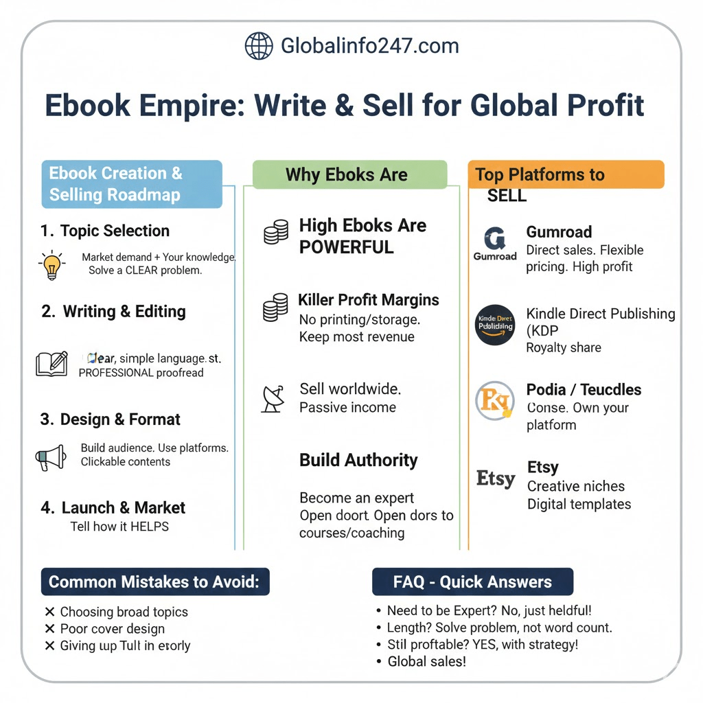 How to Write and Sell an Ebook Online for Global Profit
