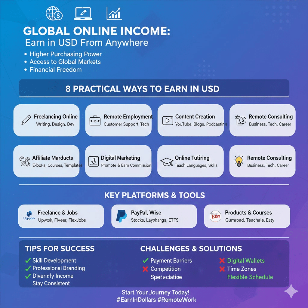 How to Start Earning in Dollars from Any Country
