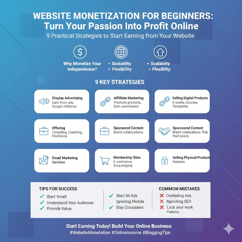 Website Monetization Strategies for Beginners