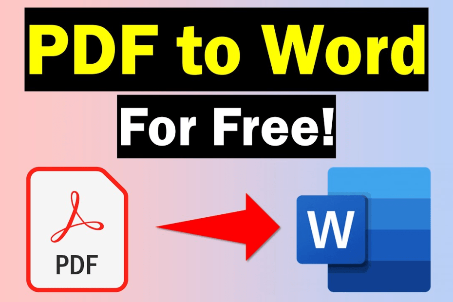 How to Convert PDF to Word: Easy Free Methods