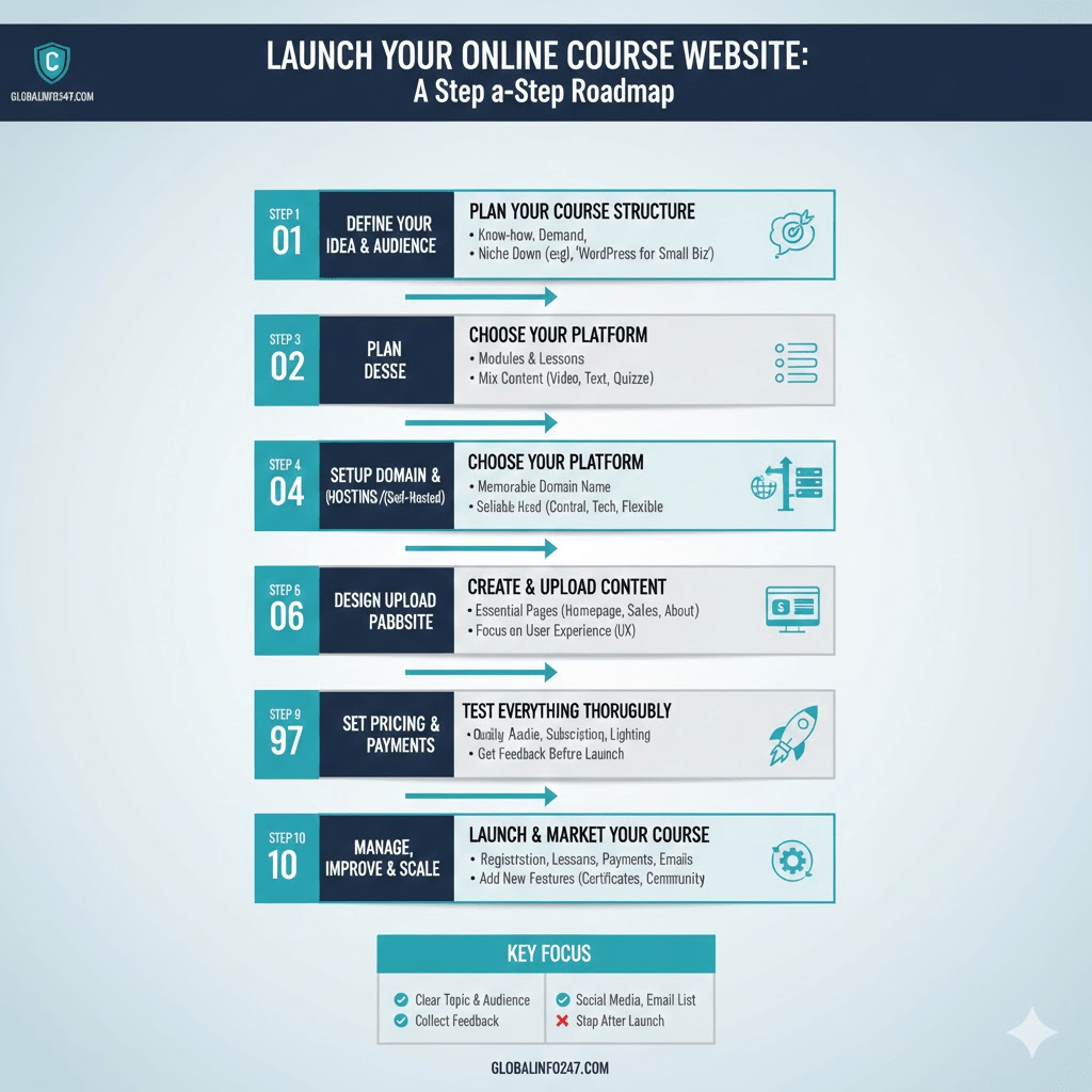 How to Create an Online Course Website